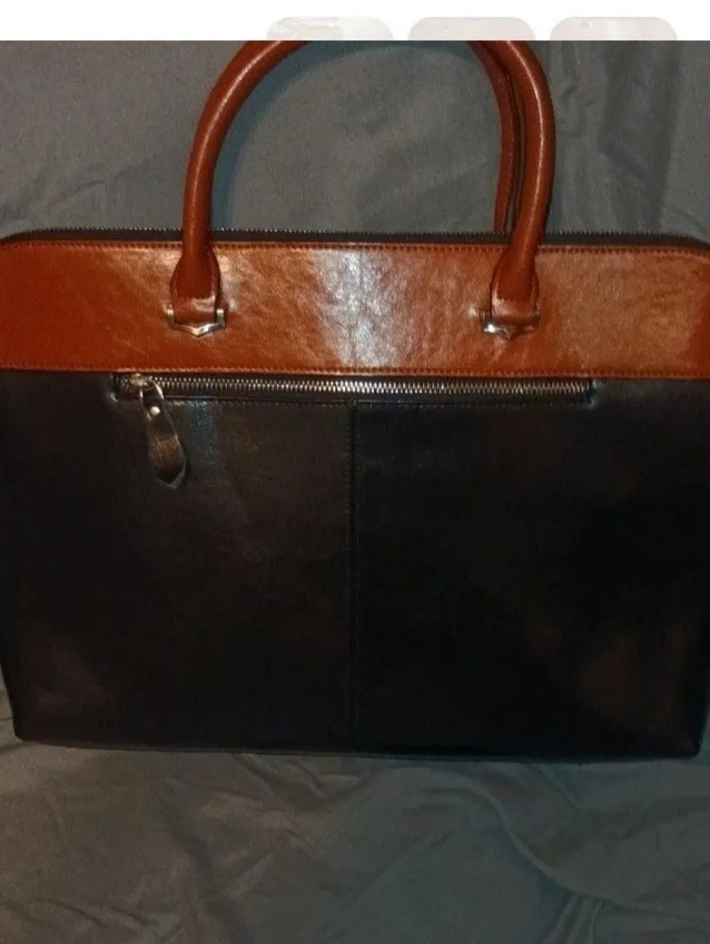 Women's Sunee Folio Gorgeous Bicolor Black And Congac